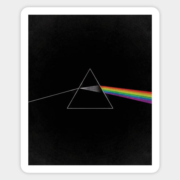 Dark Side Rainbow Prism Sticker by OZOROZO